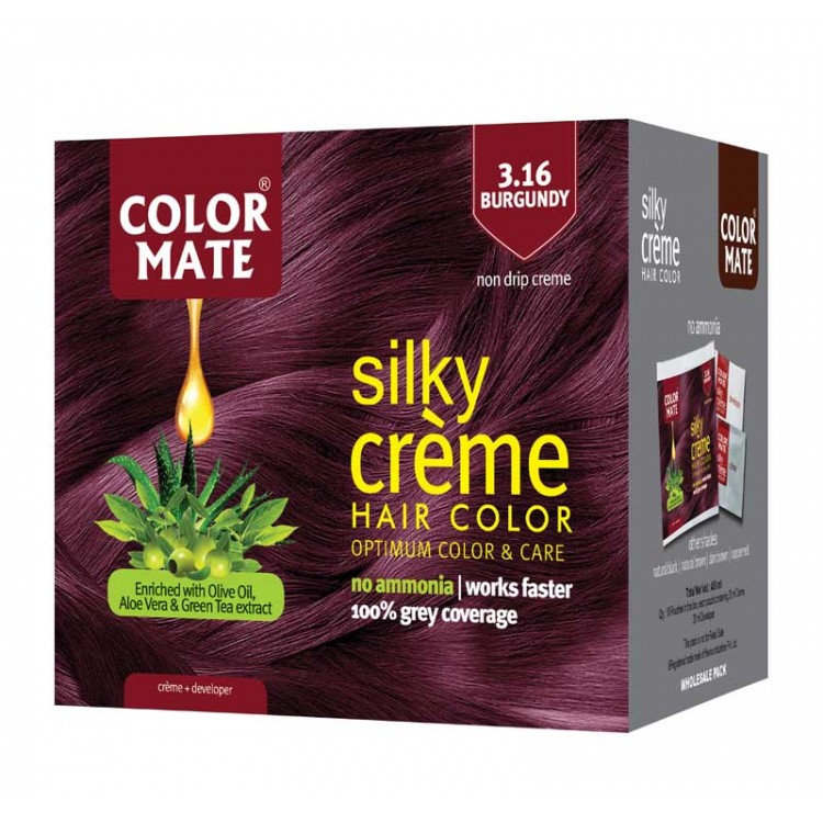 Burgundy 3 16 Silky Creme Hair Color Pack of 10 Burgundy 3 16 Silky Creme Hair Color Pack of 10